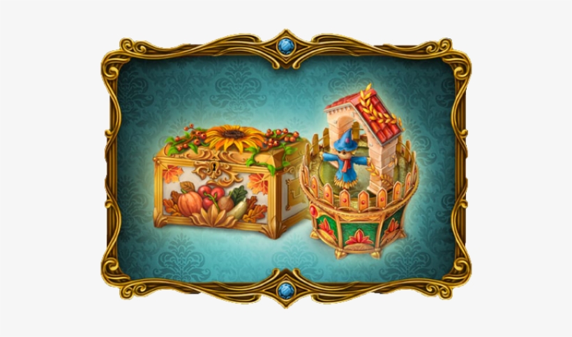 Gifts Of The Fields Chest And Fall Charm Casket - Jpeg, transparent png #2318253