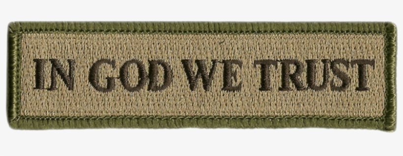 In God We Trust Morale Patches - Hat, transparent png #2318443