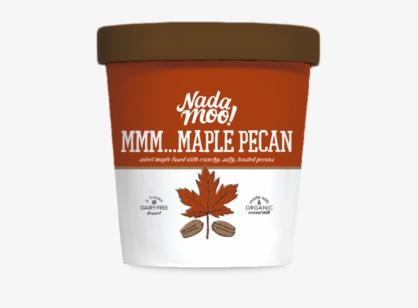 Nada Moo Maple Pecan Ice Cream - Nadamoo Frozen Dessert, Dairy-free, The Rockiest Road, transparent png #2318503