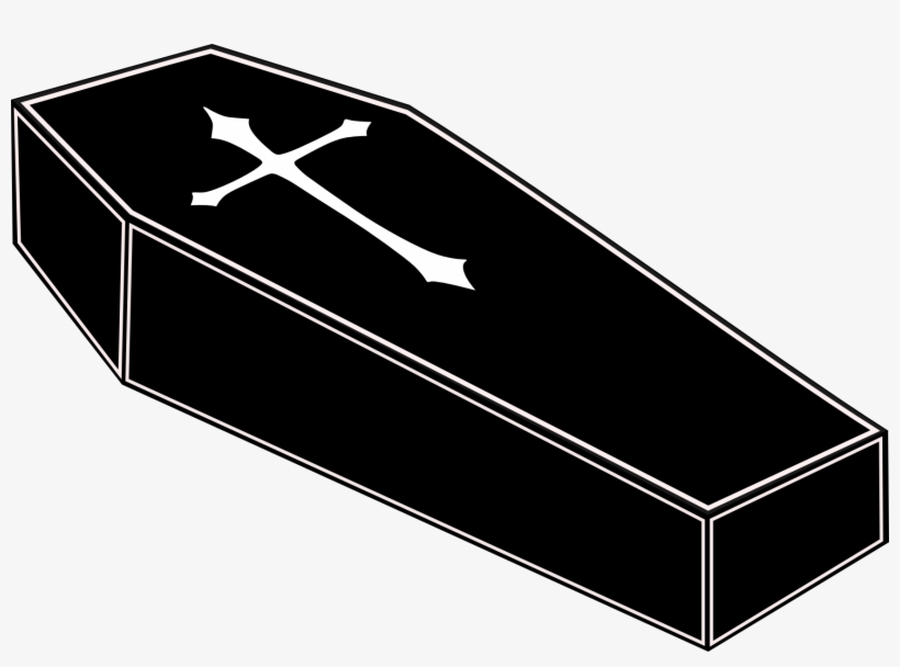 Cartoon Coffin Png - Coffin Drawing, transparent png #2318591