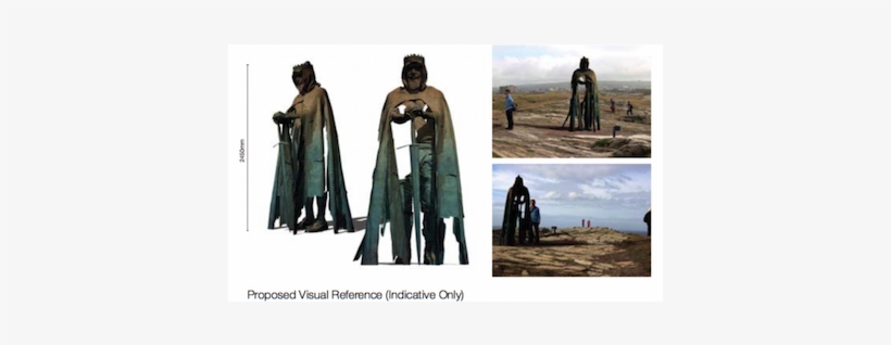 Proposed King Arthur Statue, Tintagel Headland - King Arthur's Statue At Tintagel, transparent png #2318636