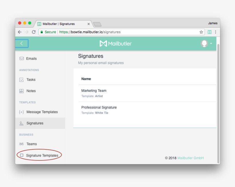 Mailbutler Signature Template Button - Signature Block, transparent png #2318747