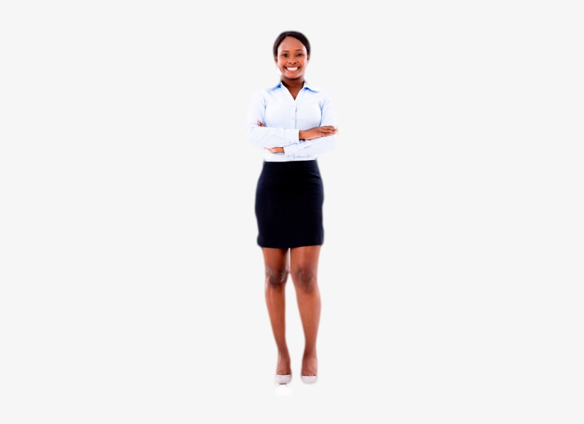 Black Business Woman Png Download - Miniskirt, transparent png #2318776