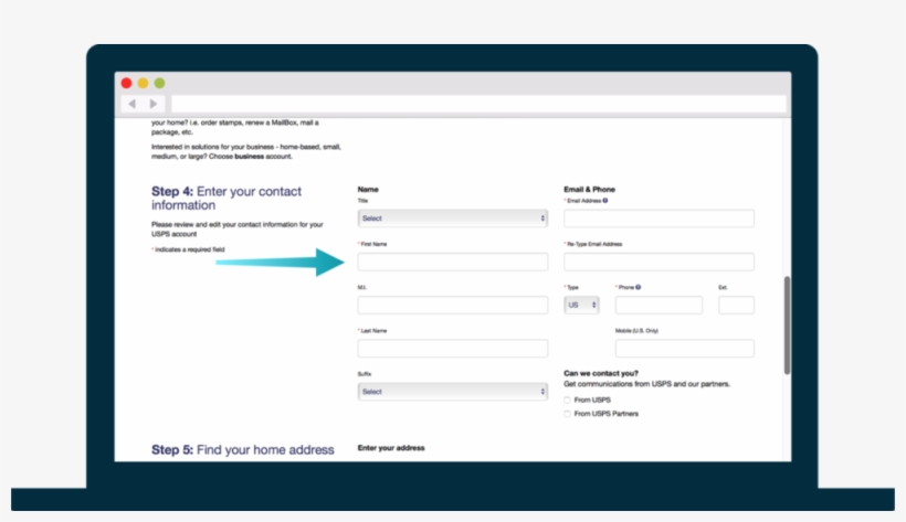 Step - Change Of Address Validation Code, transparent png #2319017