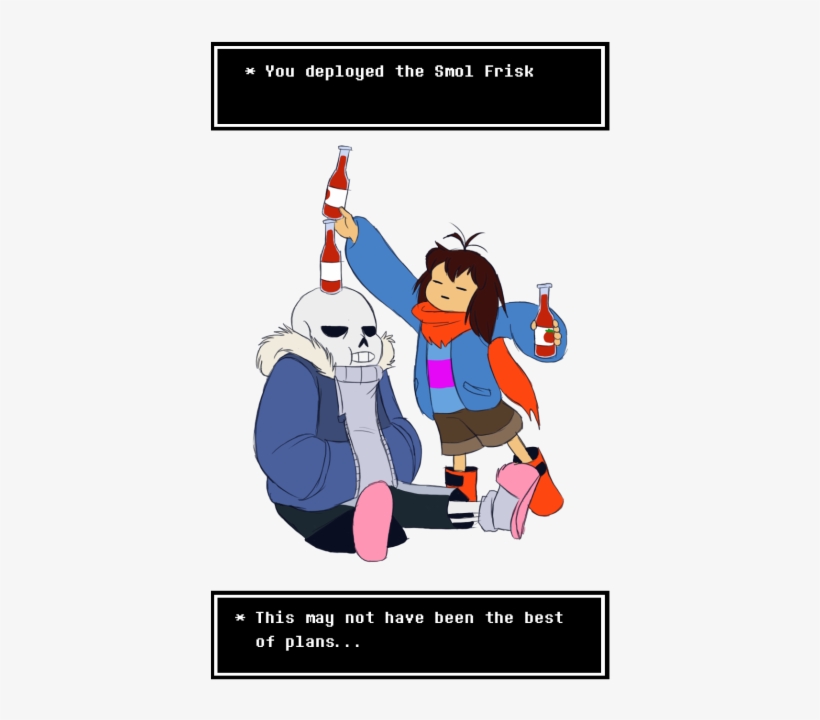 *grabs Et Frisk And Gives To Et Sans* Here Frisk Please - Endertale Sans X Frisk, transparent png #2319185