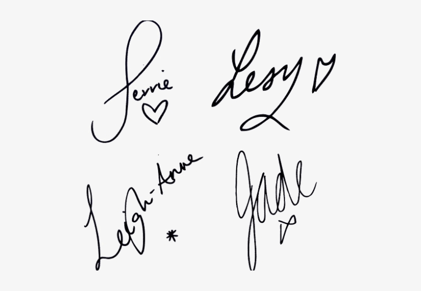 Design World Hungary - Little Mix Signatures, transparent png #2319250