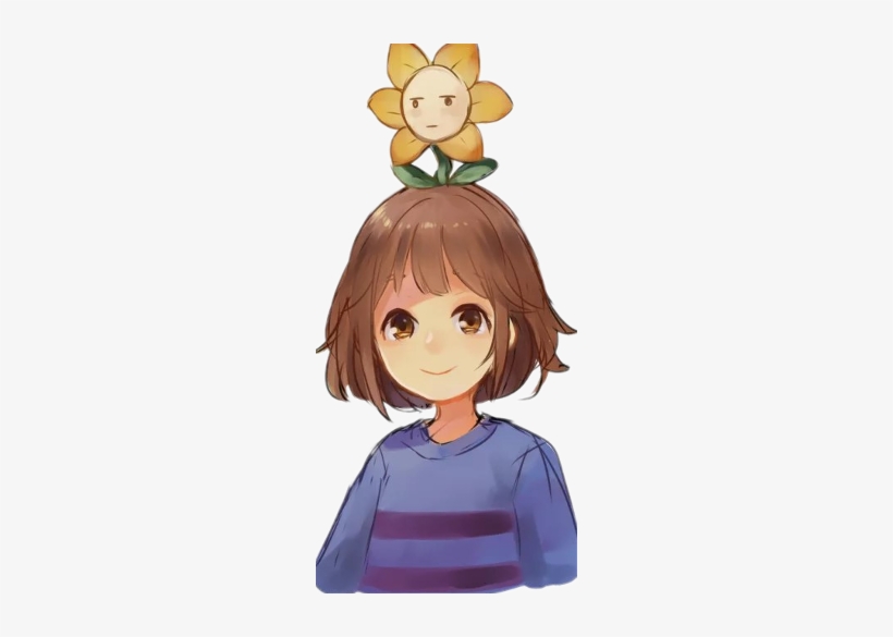 Frisk Flowey Undertale Freetoedit - De Frisk De Undertale, transparent png #2319441