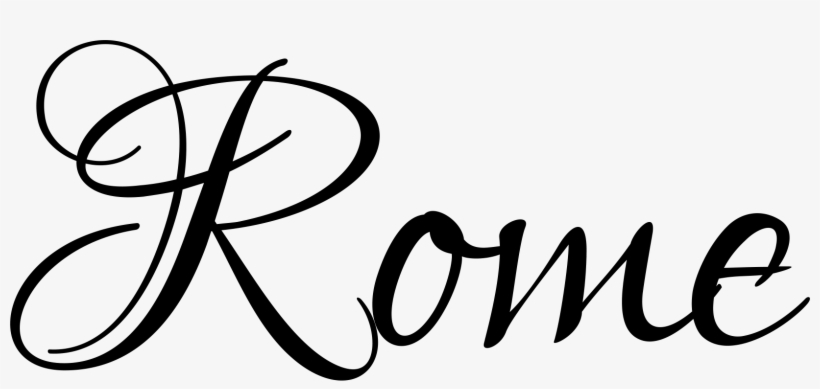 Rome - Fancy Calligraphy Letter R, transparent png #2319584