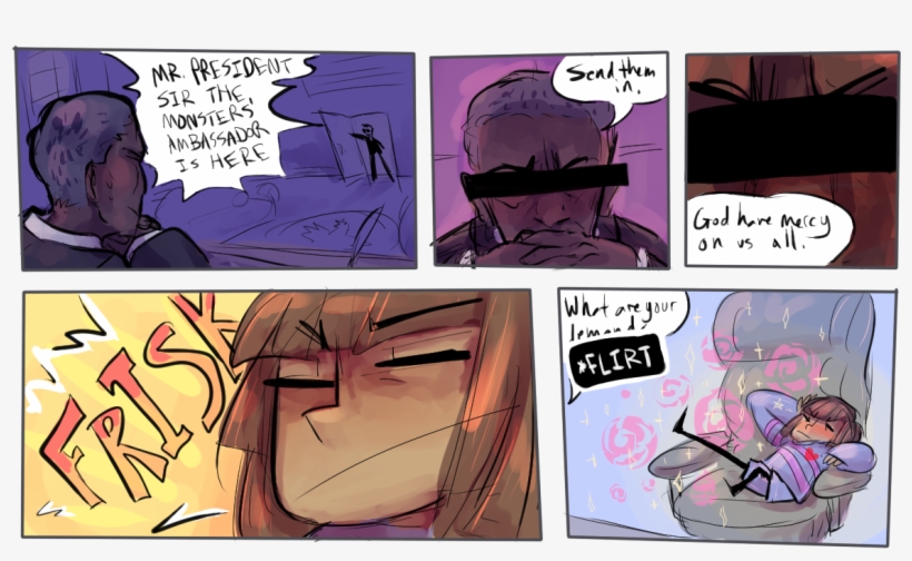 I Just Dont Think Frisk Is Blind Tho - Blind Frisk And Flowey, transparent png #2319779