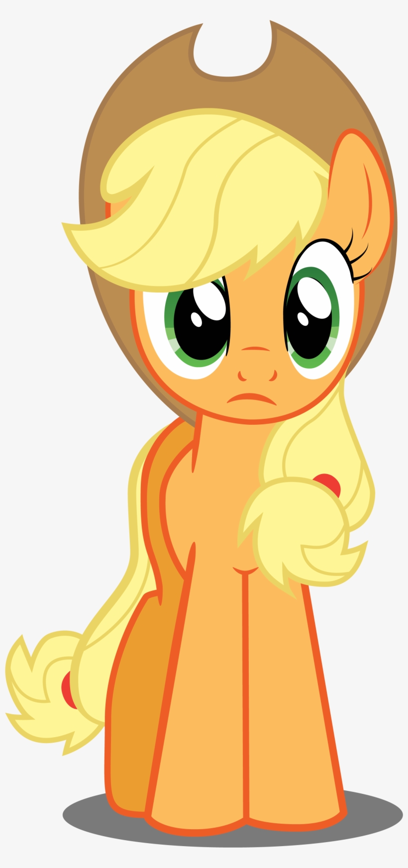 Applejack In Perplexity By Felix-kot @deviantart - Little Pony Friendship Is Magic, transparent png #2320329