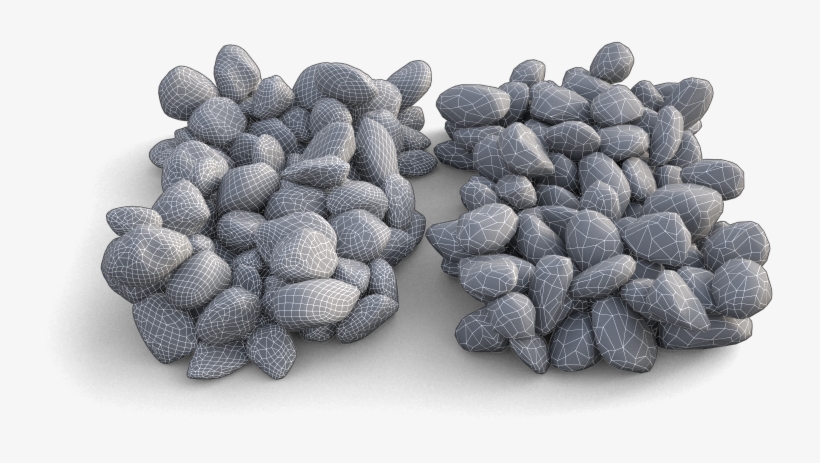Mesh Scale Vs - Gravel 3ds Max Tutorial, transparent png #2320441