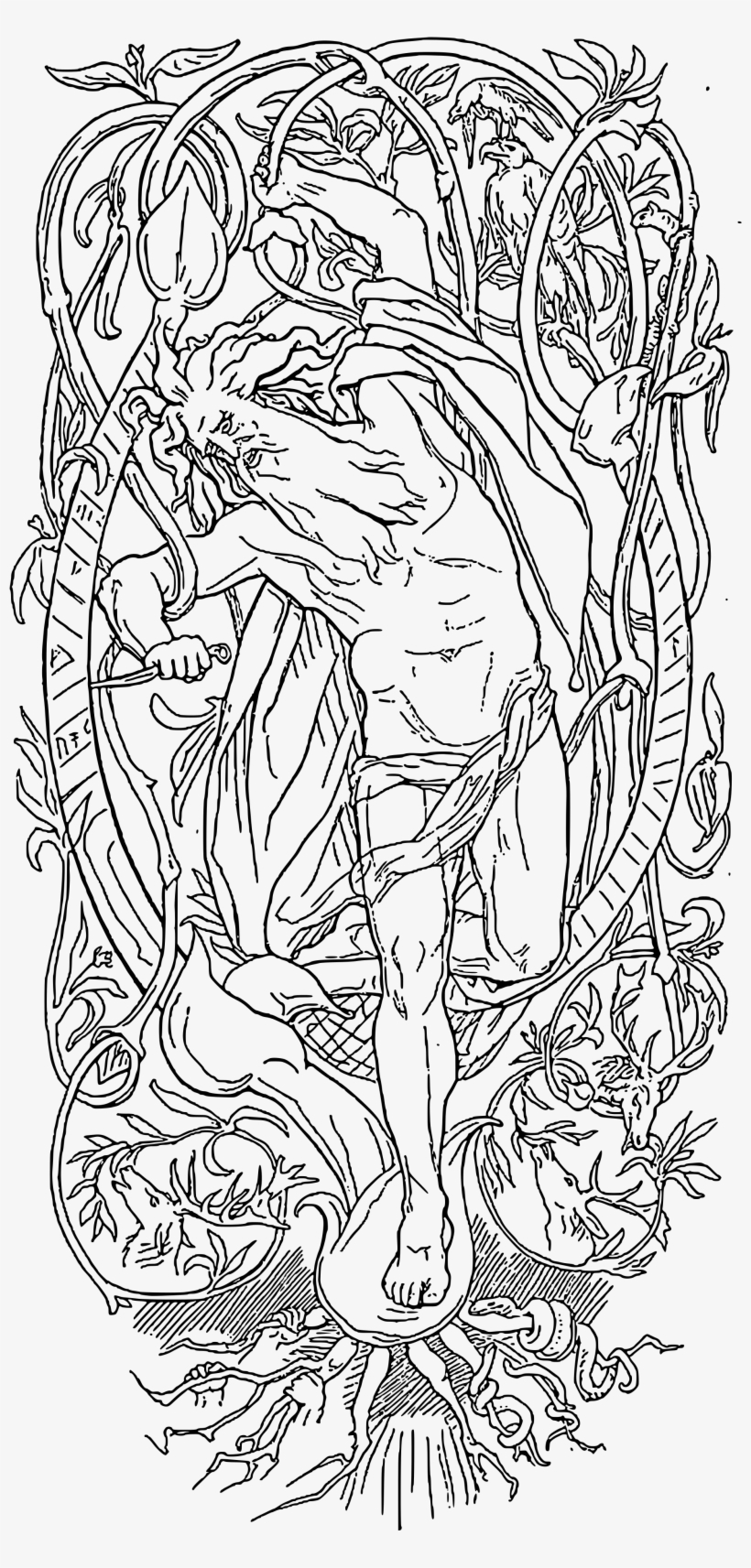 Open - Odin Sacrifice, transparent png #2320556