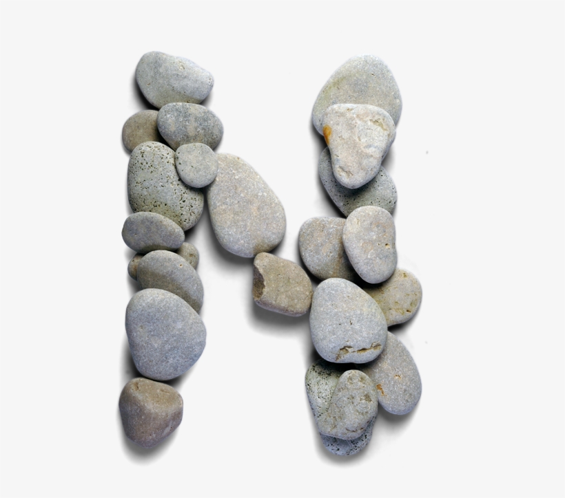 Letter N Of The Spa Stones Font - Library, transparent png #2320650