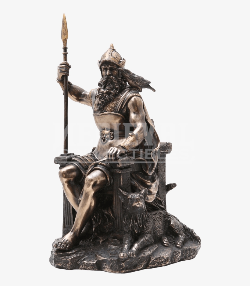 Seated Odin Statue - Odin Statue, transparent png #2320760