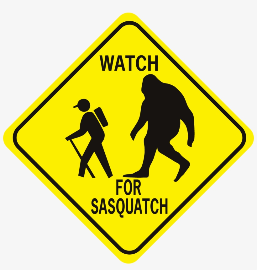 Sasquatch Watch For Sasquatch Diamond - Dead End Clip Art, transparent png #2321205