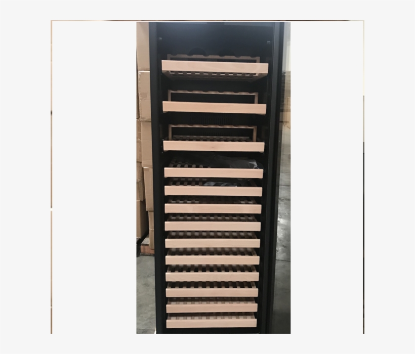 Refurbished Upright Wine Cooler Fridge With Glass Door - Wine Cooler, transparent png #2321514