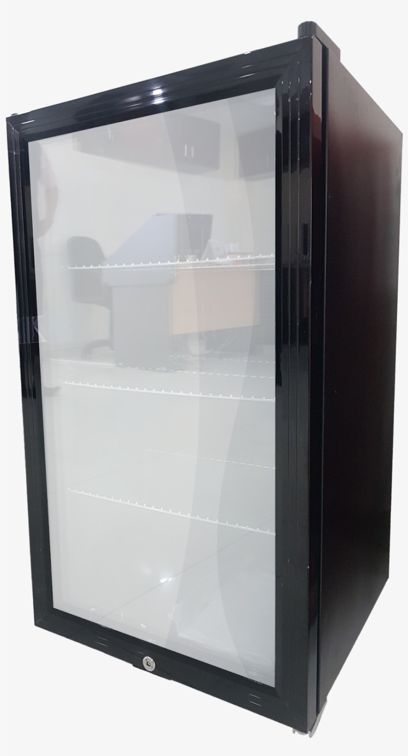 Glass Door Refrigerator - Sliding Glass Door, transparent png #2321539