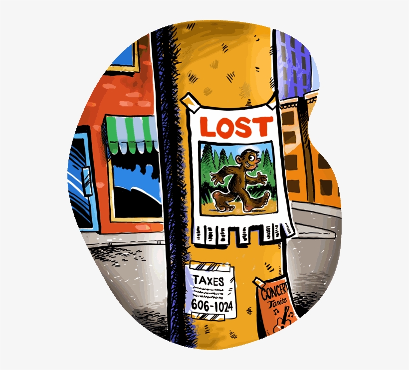 Sasquatch - Cartoon, transparent png #2321755