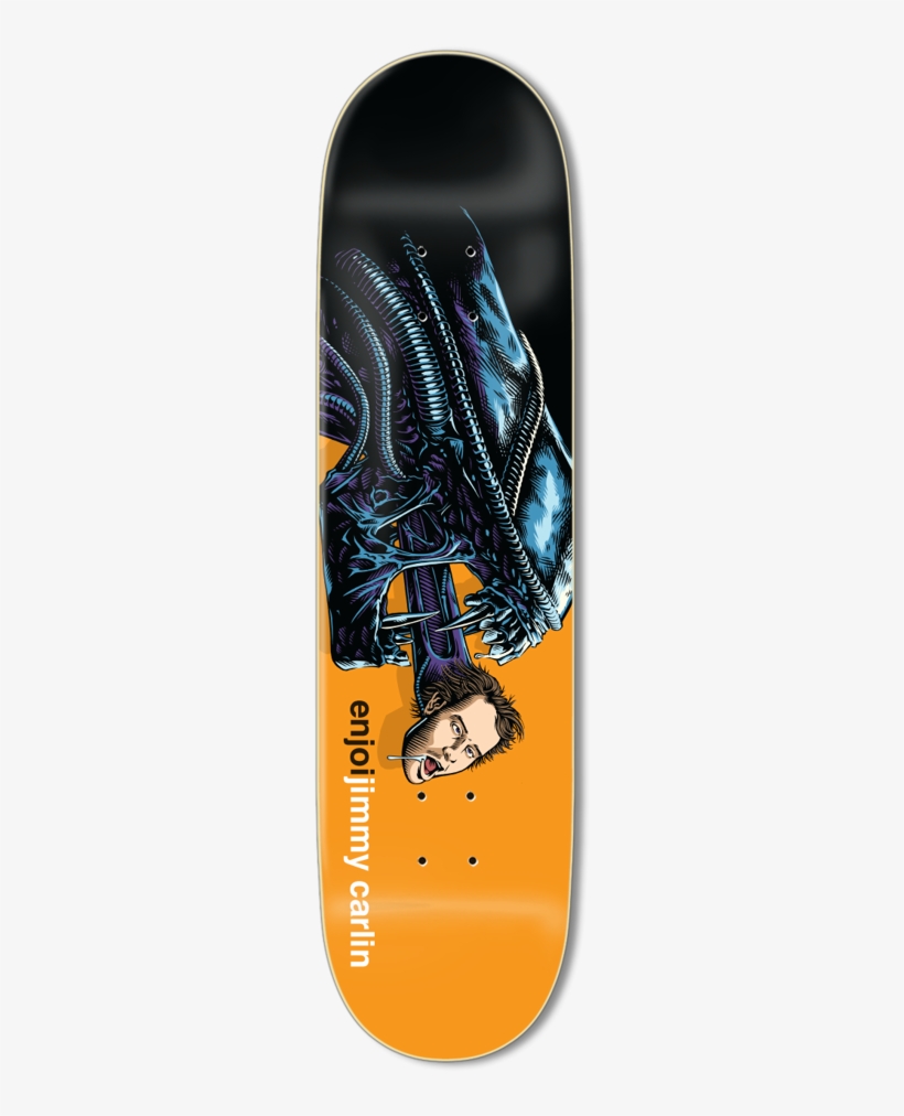 3b5d53c47a943083 Newcomp Carlisn - Enjoi Carlin Alien Skate Deck Black Orange 8.4 R7 W/, transparent png #2322583