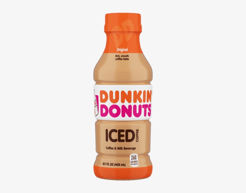 Dunkin Donuts Iced Coffee Bottle, transparent png #2323419