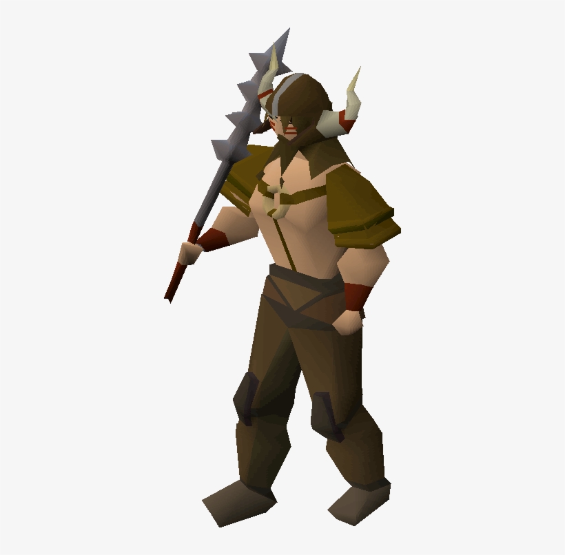 Barbarian - Runescape Old School Warrior, transparent png #2323474
