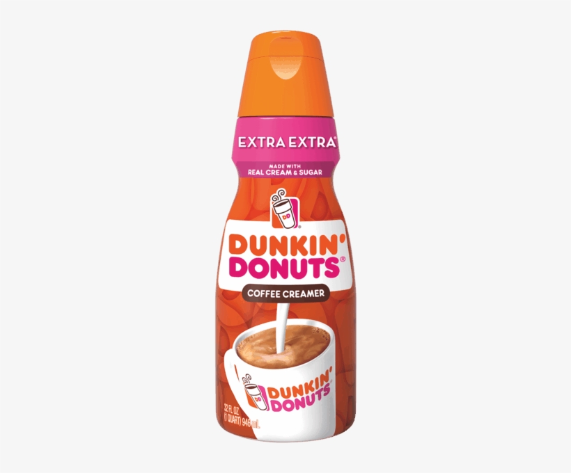 Dunkin Donuts Coffee Creamer Vanilla Extra, transparent png #2323774