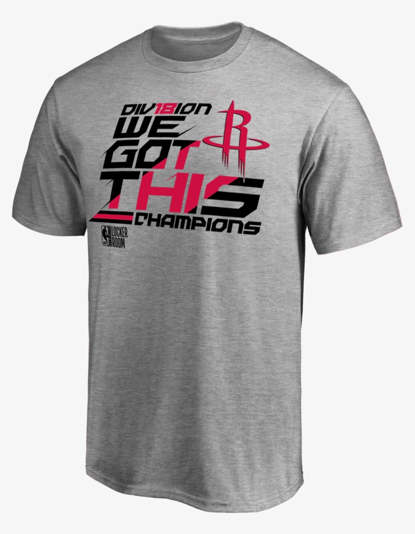 Men's Houston Rockets Division Champion Locker Room - T Shirt Boston Celtics, transparent png #2324350