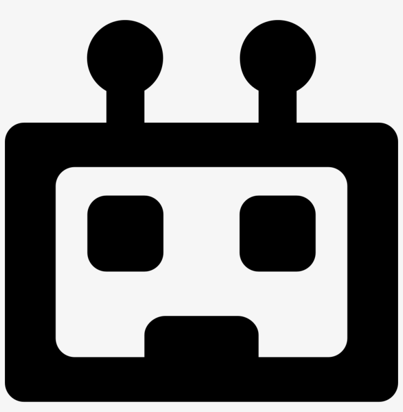 Robot Rectangular Head Symbol - Icon, transparent png #2324571