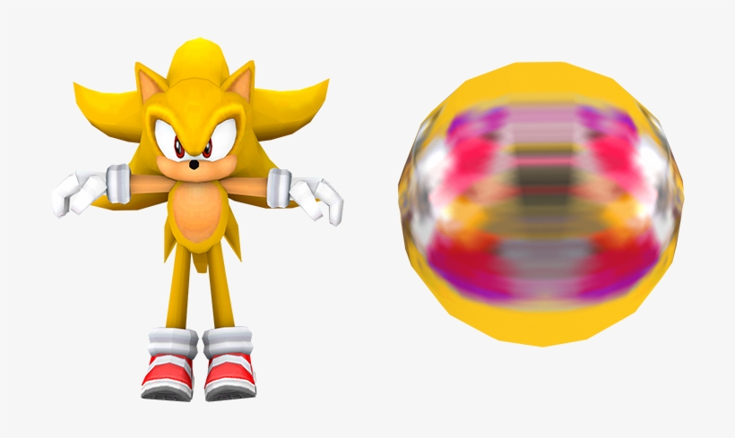 Download Zip Archive - Super Sonic Dx Model, transparent png #2324740