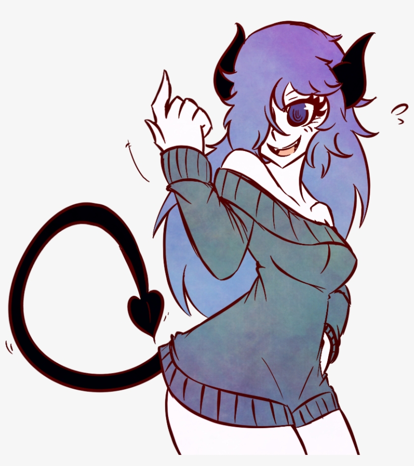 Face Fictional Character Mammal Cartoon Vertebrate - Succubus Girl Monster, transparent png #2324917