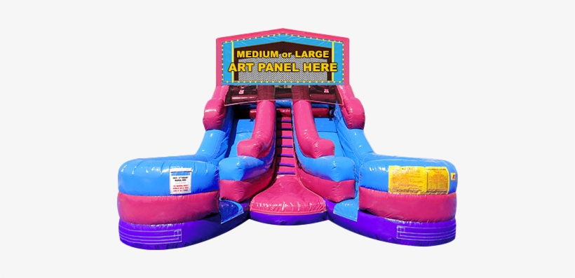 Double Dream Slide Double Splash Waterslide For - Dream Module Junior Double Splash Slide, transparent png #2324919
