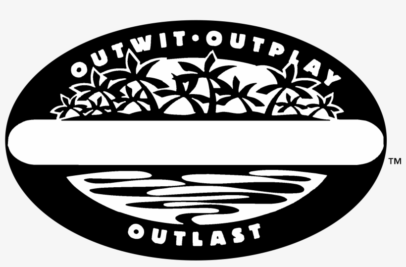 Survivor Logo Black And White - Mattel Survivor Outwit Outlast Game, transparent png #2325176