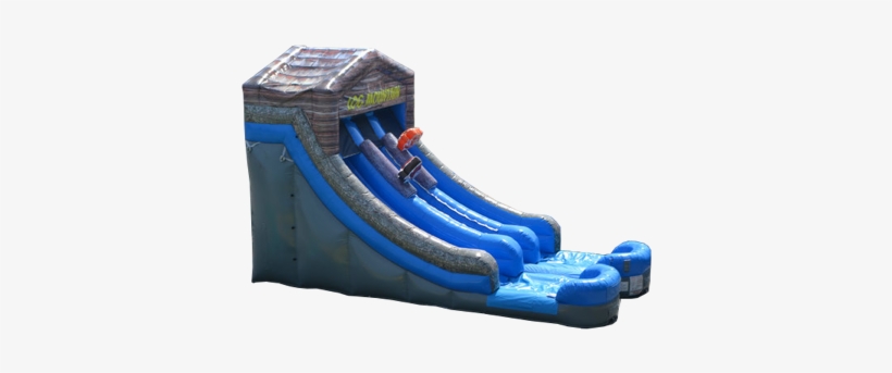 18' Dual-lane Log Mountain Slide - Playground Slide, transparent png #2325322