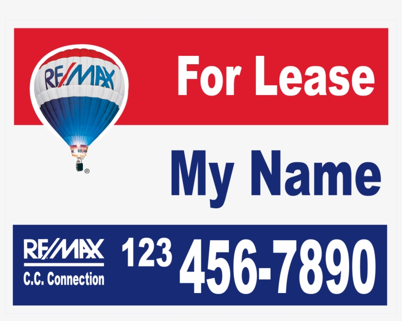 Rider Catalogue 18 X 24 Yard Sign For Lease Catalog - Remax For Lease Sign, transparent png #2326058