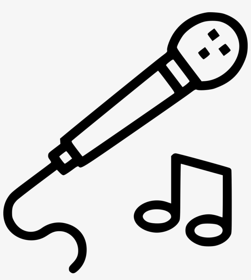 Microphone Music Note Play Entertainment Sing Comments - Microphone, transparent png #2327161
