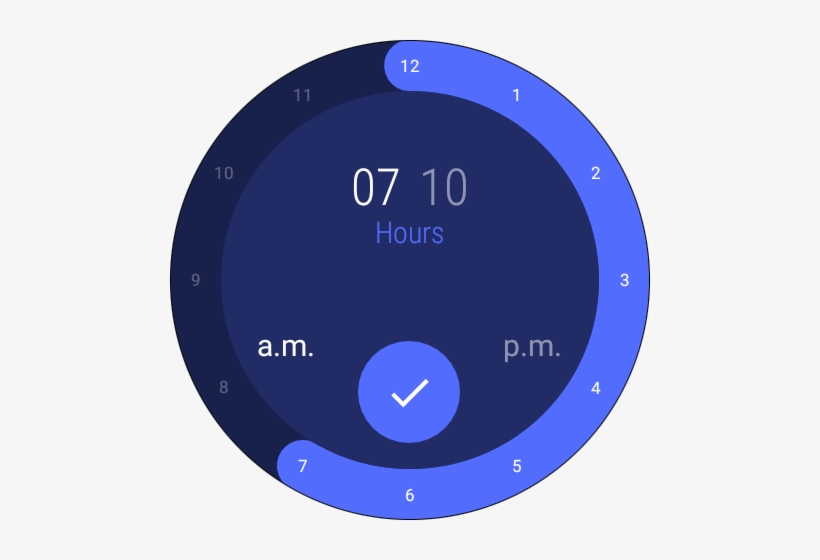 Clock Blue Navy Png - Clock, transparent png #2327906