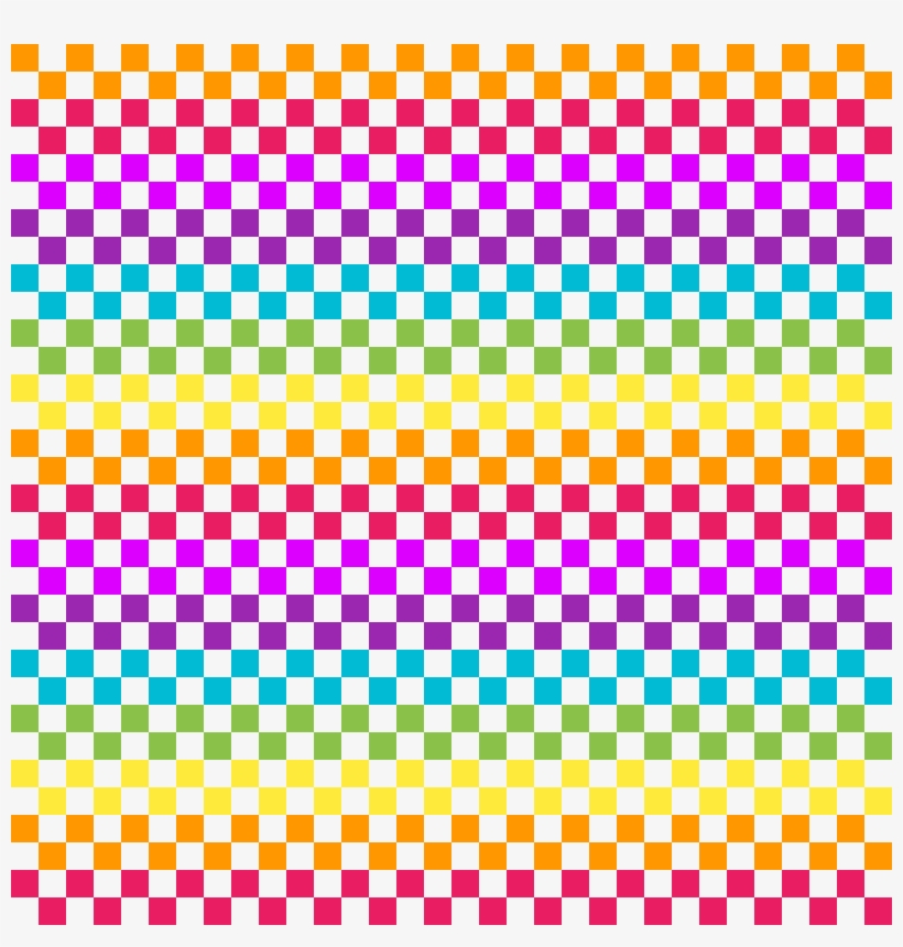 Checker Rainbow - Mobile Phone Template Transparent Background, transparent png #2328014