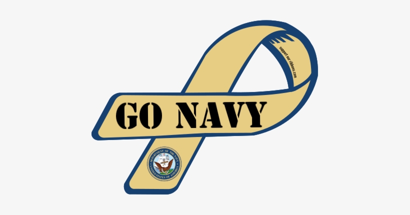 Go Navy - Premature Birth Awareness Ribbon, transparent png #2328041