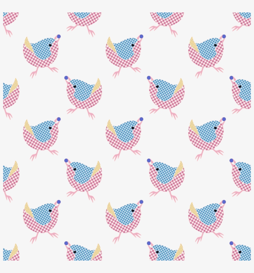 Clipart Gingham Birdseamless Pattern - Puntos Acuarela, transparent png #2328042