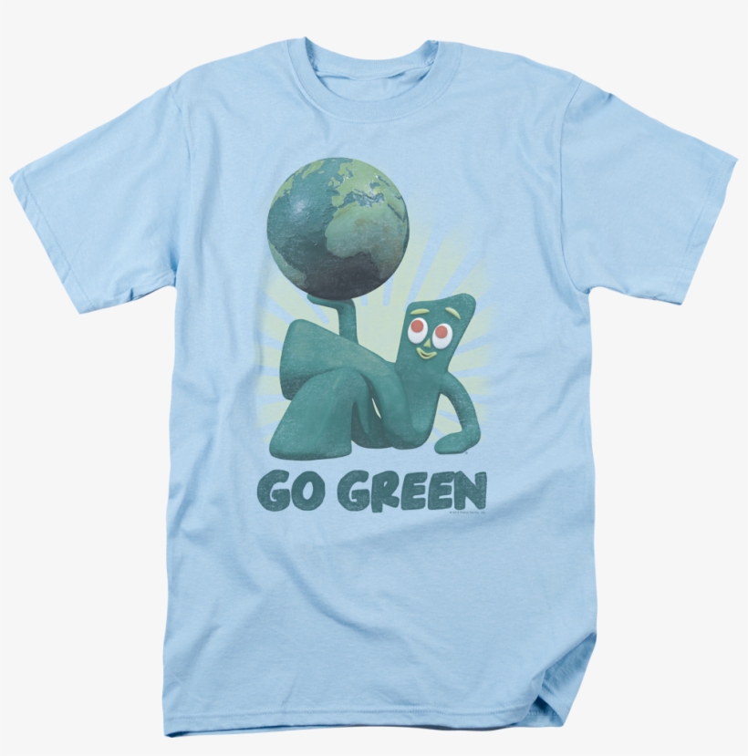 Go Green Gumby T-shirt - Bettie Page Shirt, transparent png #2328068