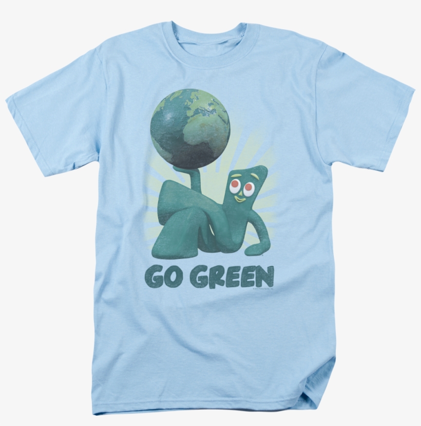 Go Green Gumby T-shirt - Bettie Page Shirt, transparent png #2328068
