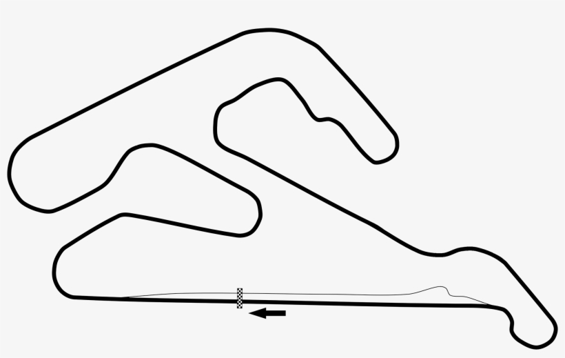Autódromo Juan Y Oscar Gálvez - Line Art, transparent png #2328283