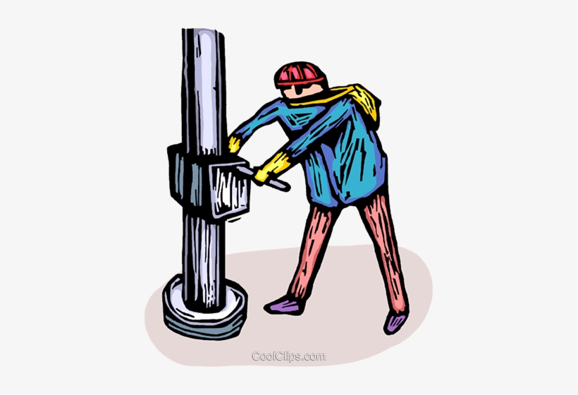Man Working On An Oil Rig Royalty Free Vector Clip - Clip Art, transparent png #2328366