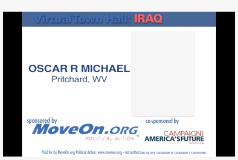 Michael Asks Chris Dodd Question - Moveon Org, transparent png #2328645