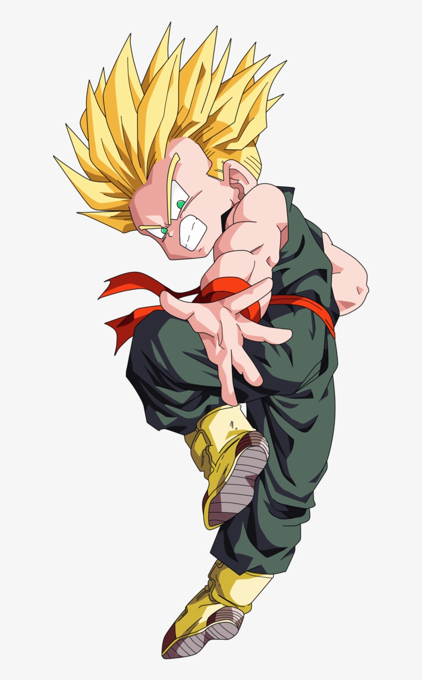 Kid Goku, Dragon Ball Gt, Trunks Super Saiyan, Goku - Kid Trunks Super Saiyan Png, transparent png #2328749