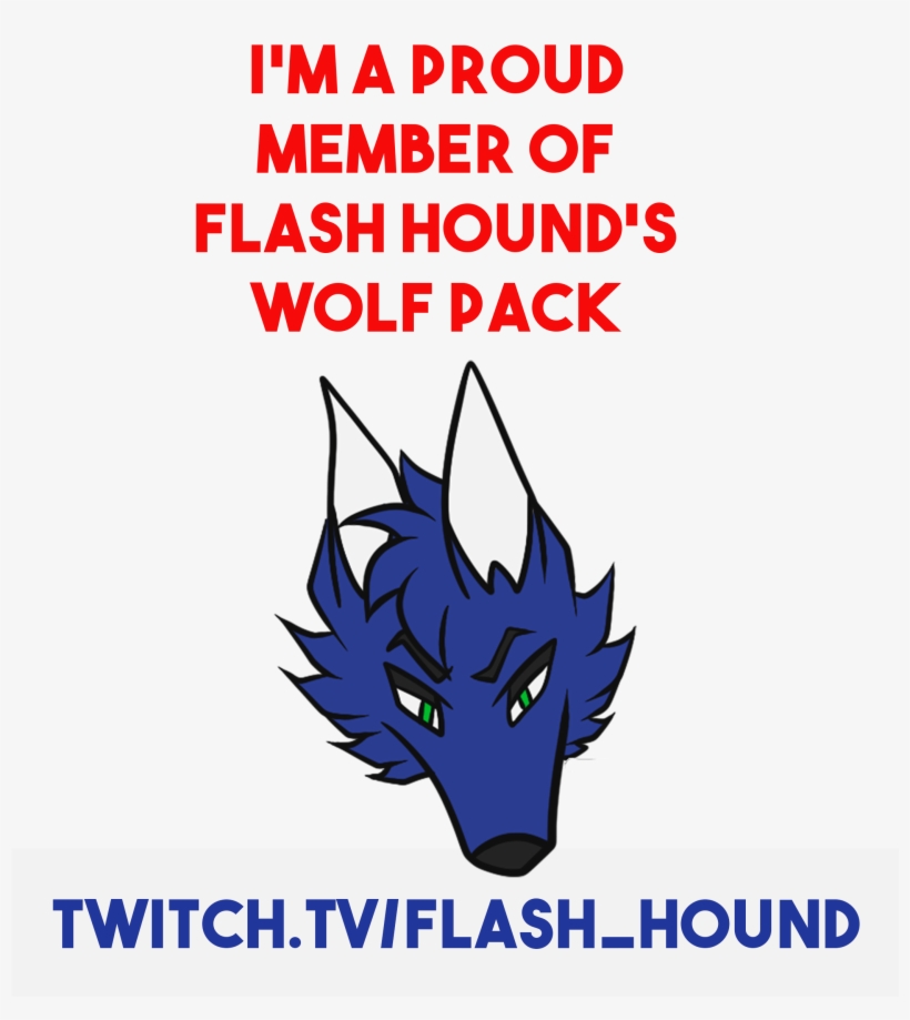 Flash Hound Wolf Pack Pride - Poster, transparent png #2328750