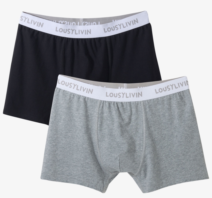 Trunks - Lousy Livin - Trunks Boxershort Black-grey Men Black, transparent png #2329149