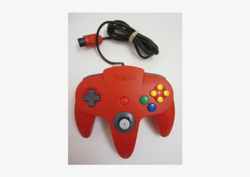 N64 Red Controller, transparent png #2329167