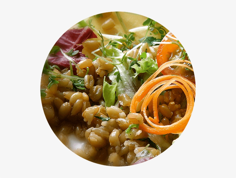 Green Salad Garnished With Green Heart And Carrots - Carrot, transparent png #2331176