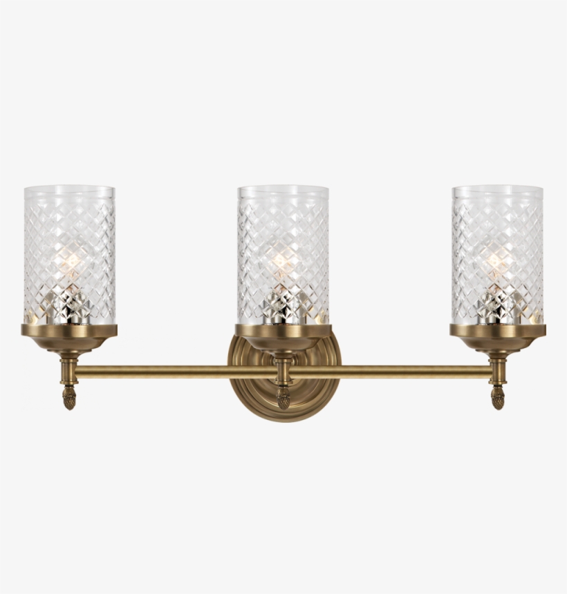 Lita Triple Sconce In Hand-rubbed Antique Brass - Visual Comfort Ah2203hab-cg Alexa Hampton Lita 3 Light, transparent png #2331246